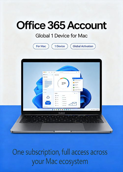 keysbuff, MS Office365 Account Globle 1 Device For MAC