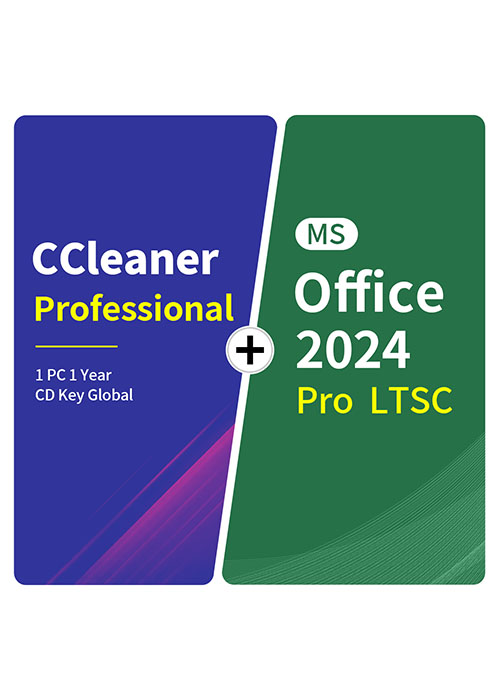 CCleaner Professional 1 PC 1 Year CD Key Global+MS Office2024 Pro LTSC  Pack