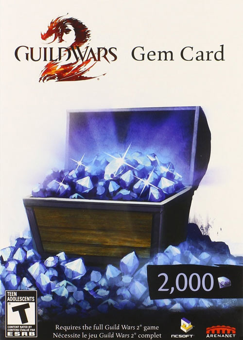 keysbuff.com, Guild Wars 2 2000 Gem Card Global Guild Wars 2 2000 Gem Card Global